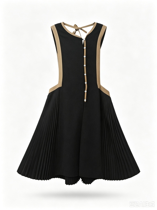 Dries Van Noten Dresses & Skirts - Dries Van Noten Black Pleated Midi Dress